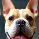 Bouledogue français propre et souriant